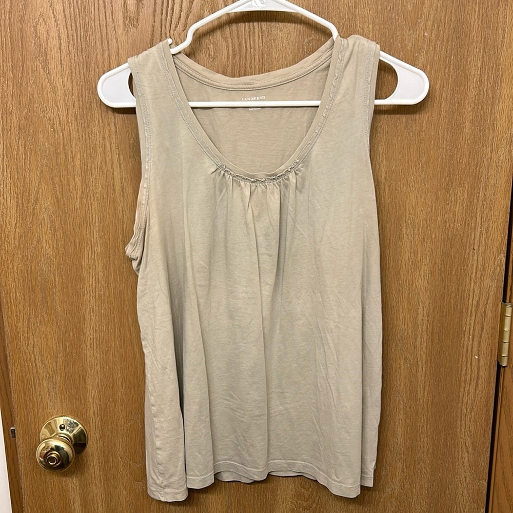 Cute neckline tank top from Lands End size L